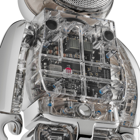 BE@RBRICK AUDIO 400% Portable Bluetooth Speaker - Chrome Collection