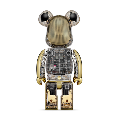 BE@RBRICK AUDIO 400% Portable Bluetooth Speaker - Chrome Collection