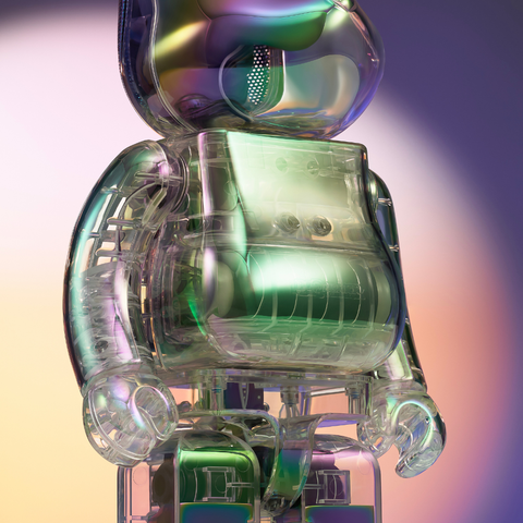 BE@RBRICK AUDIO 400% Portable Bluetooth Speaker - Iridescent Collection